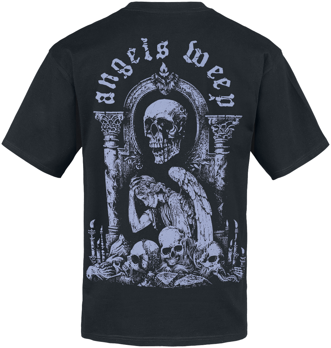 Like Moths To Flames Angel Weep T-Shirt black - Image 3