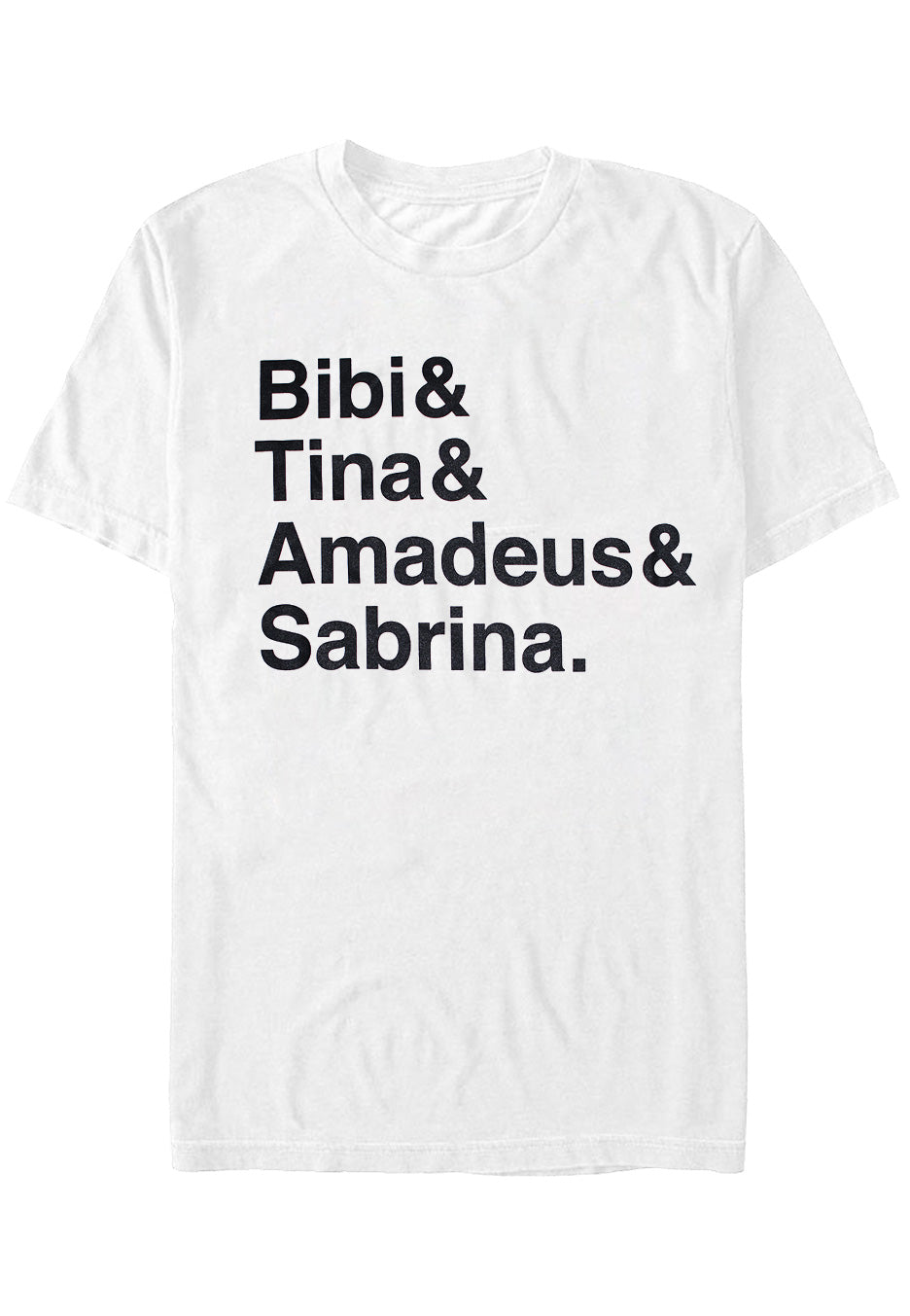 Bibi & Tina - Logo White - T-Shirt - white - XXL - 100% Cotton,Jersey