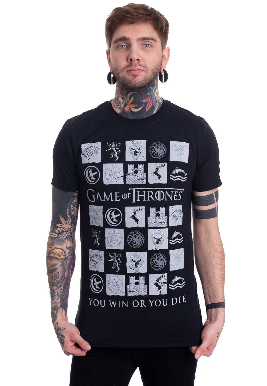 Game Of Thrones - You Win Or You Die - T-Shirt - black - S - 100% Cotton,Jersey