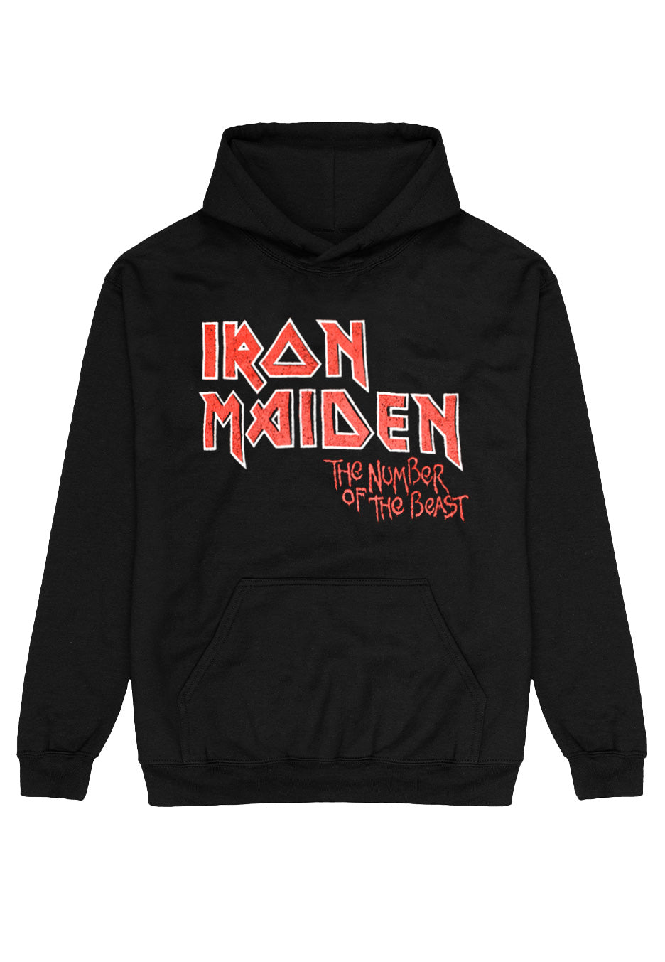 Iron Maiden - Vintage Logo Faded Edge Album - Hoodie - black - XXL - 80% Cotton, 20% Polyester,Sweat