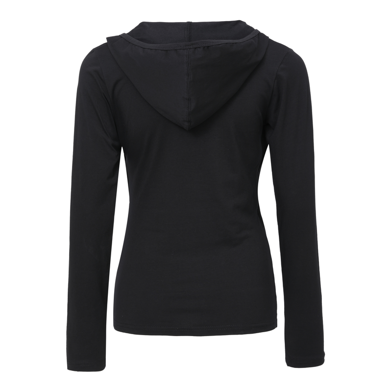 Forplay Lace Wrap Top Long-sleeve Shirt black - Image 3