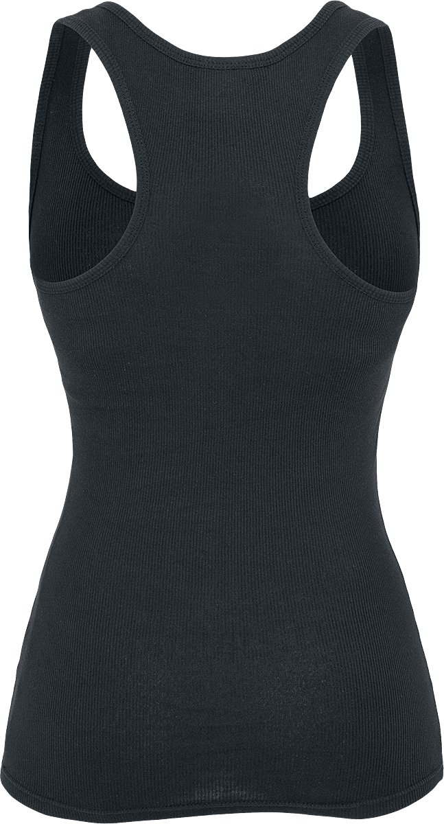 Urban Classics Ladies Button Tanktop Top black - Image 3
