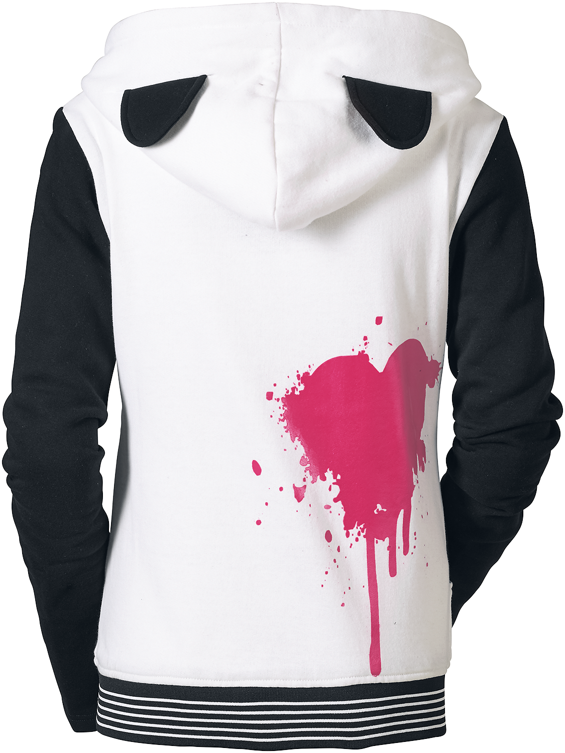 Killer Panda Mase Hood Hoodie Jacket white black - Image 3