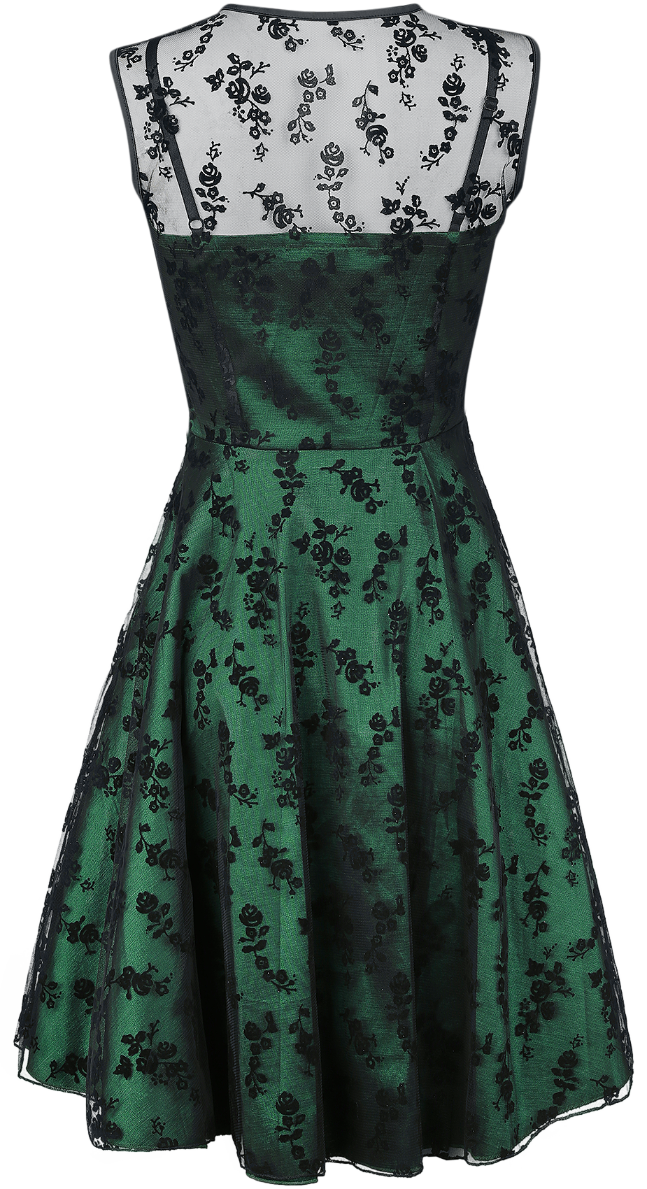 Voodoo Vixen Emerald Midi Dress green - Image 3