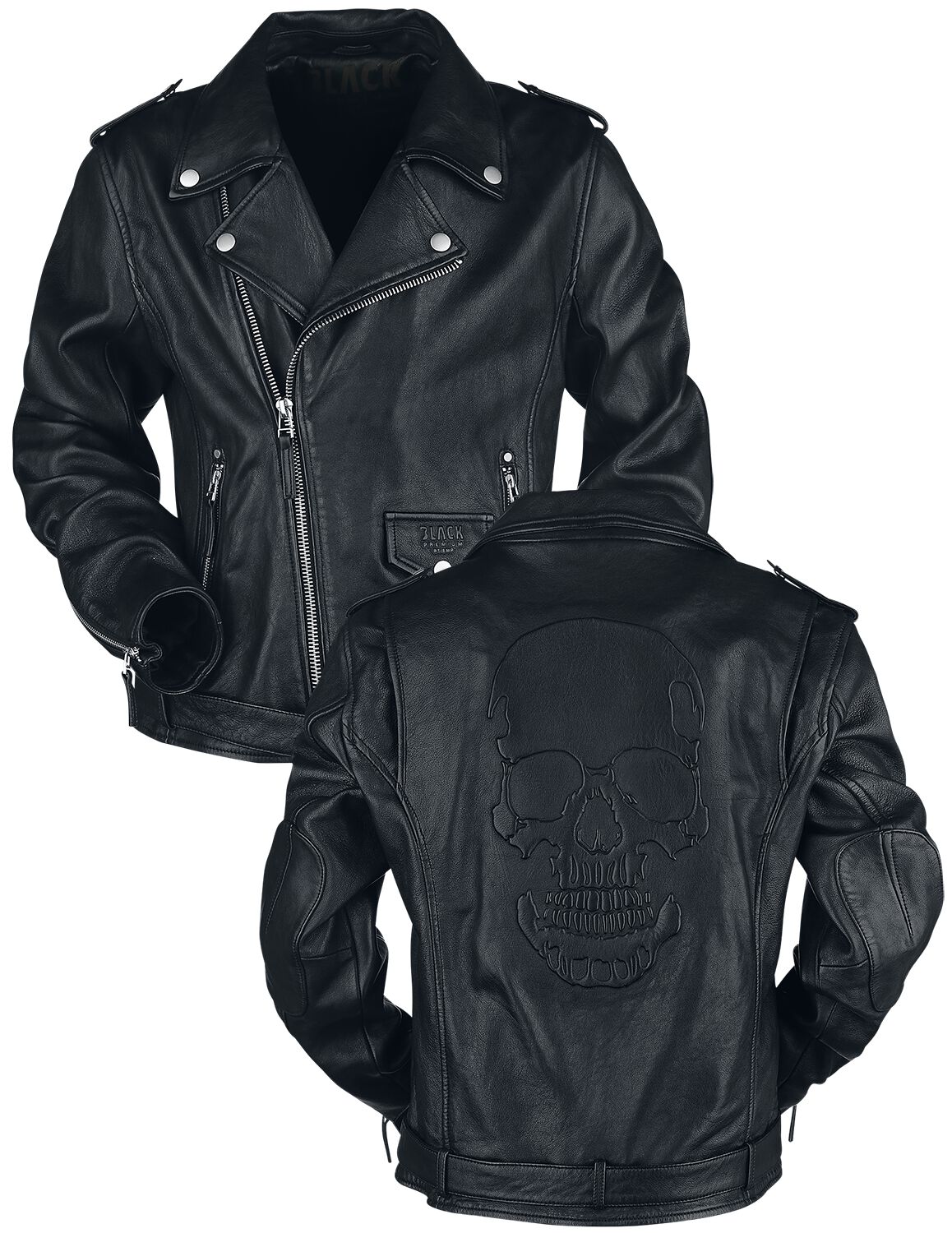 Black Premium by EMP The Road Crew Leather Jacket black - Image 2