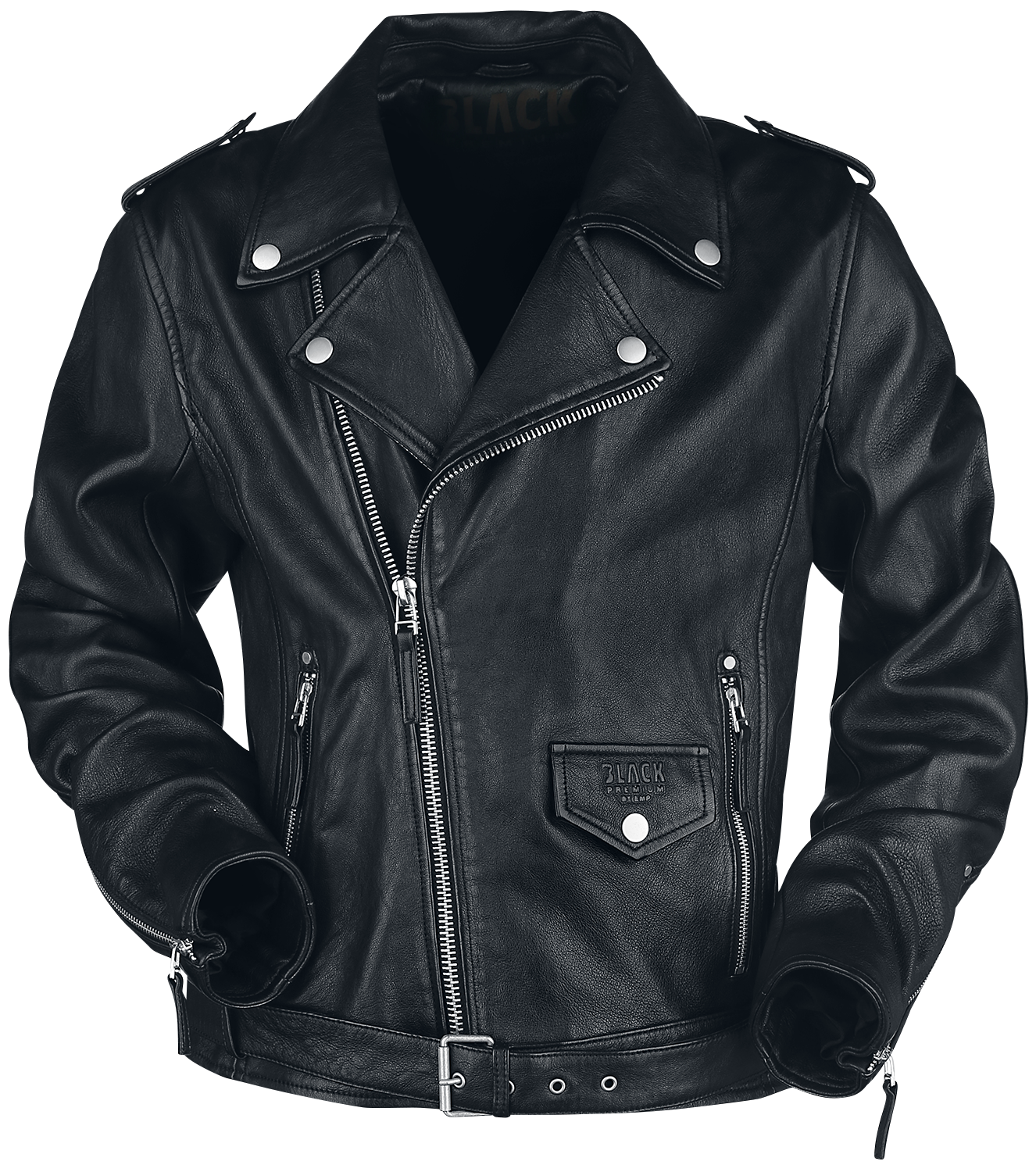 Black Premium by EMP The Road Crew Leather Jacket black - Image 3