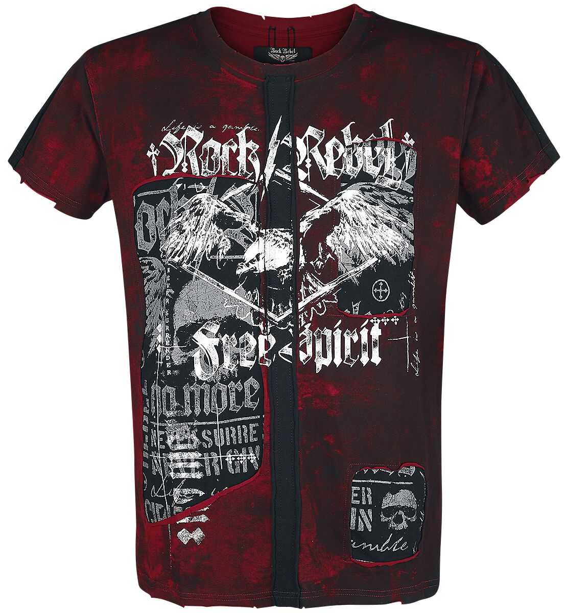Rock Rebel by EMP Rebel Soul T-Shirt burgundy - Image 2