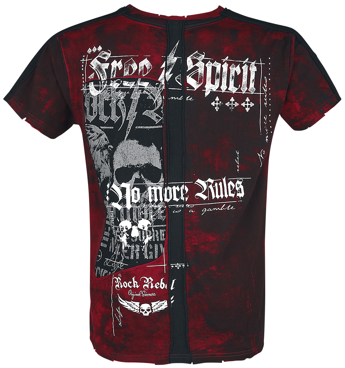 Rock Rebel by EMP Rebel Soul T-Shirt burgundy - Image 3
