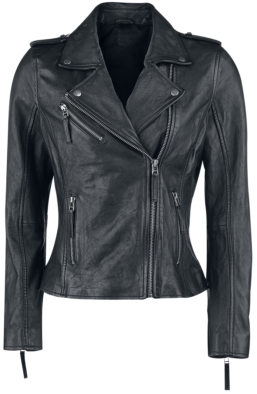 Black Premium by EMP All Over The Road Leather Jacket black - Image 3