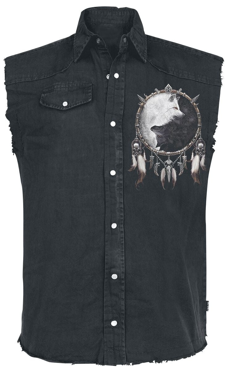 Spiral Wolf Chi Short-sleeved Shirt black - Image 2