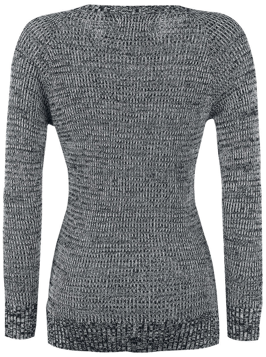 Black Premium by EMP Feel Me Knit jumper black white - Image 3