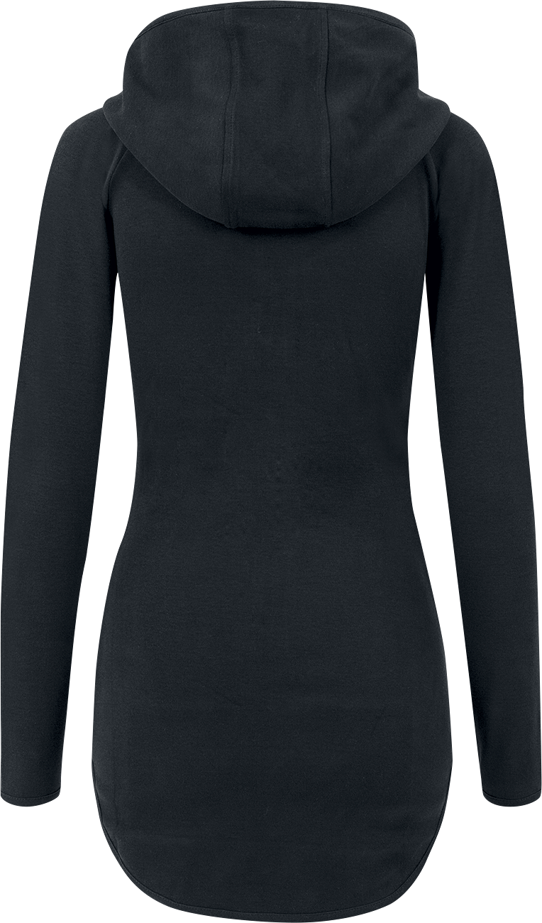 Urban Classics Ladies Athletic Interlock Zip Hoodie Hoodie Jacket black - Image 3