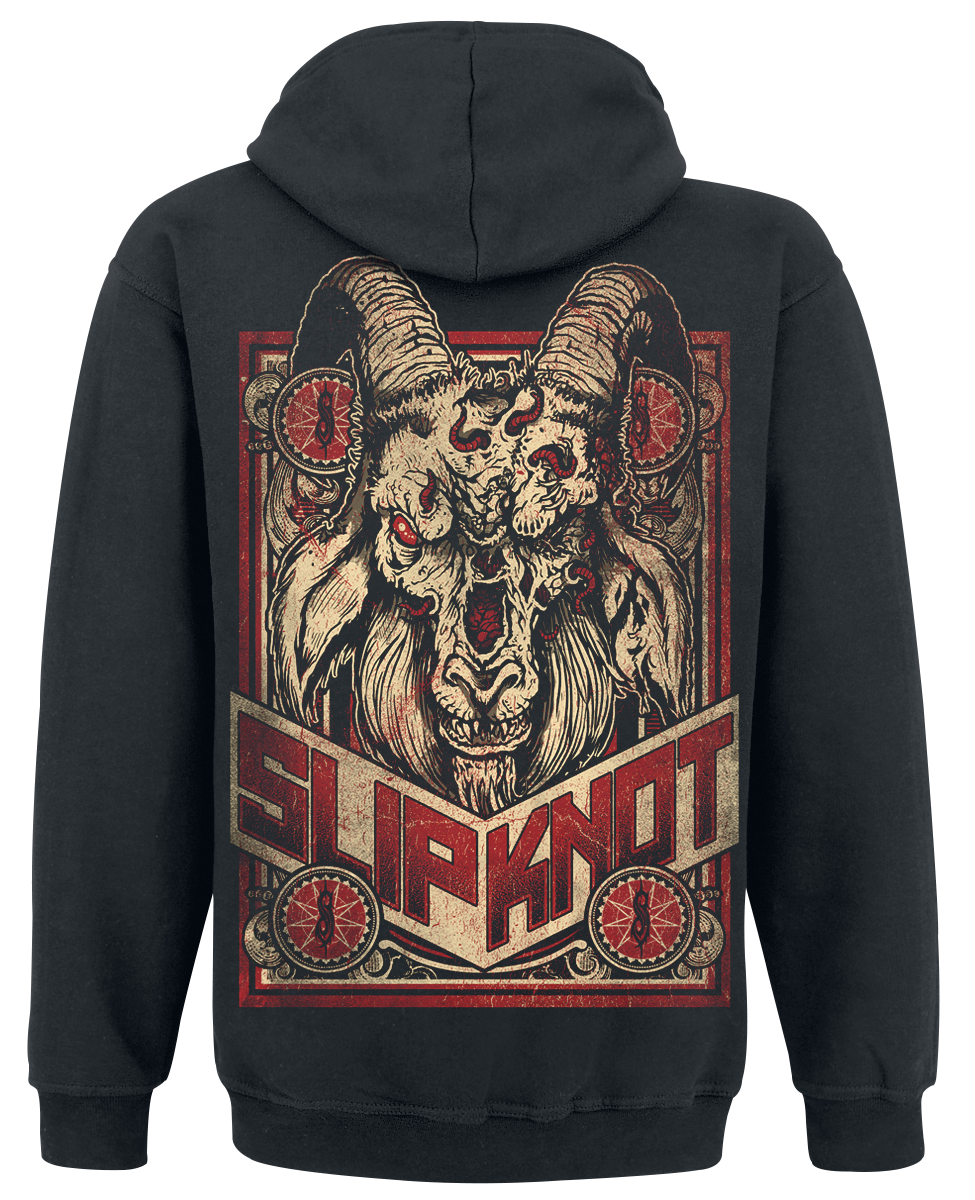 Slipknot Furious Goat Hoodie Jacket black - Image 3