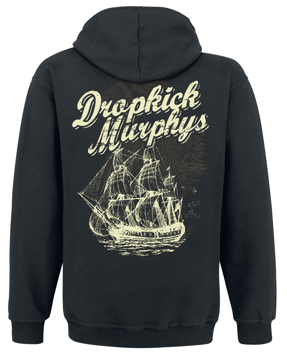 Dropkick Murphys Scully Skull Ship Hoodie black - Image 3
