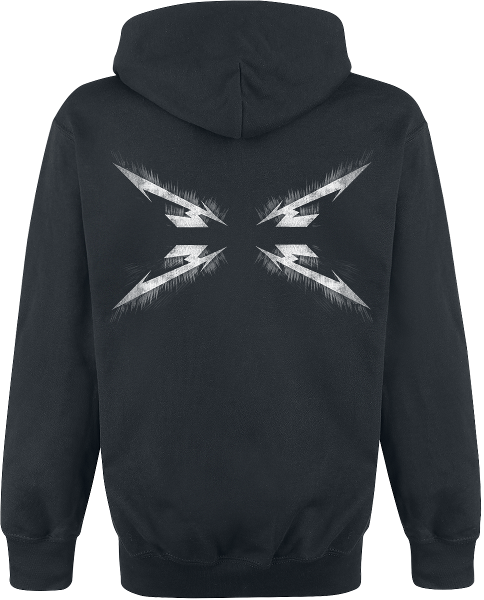 Metallica Spiked Logo Hoodie black - Image 3
