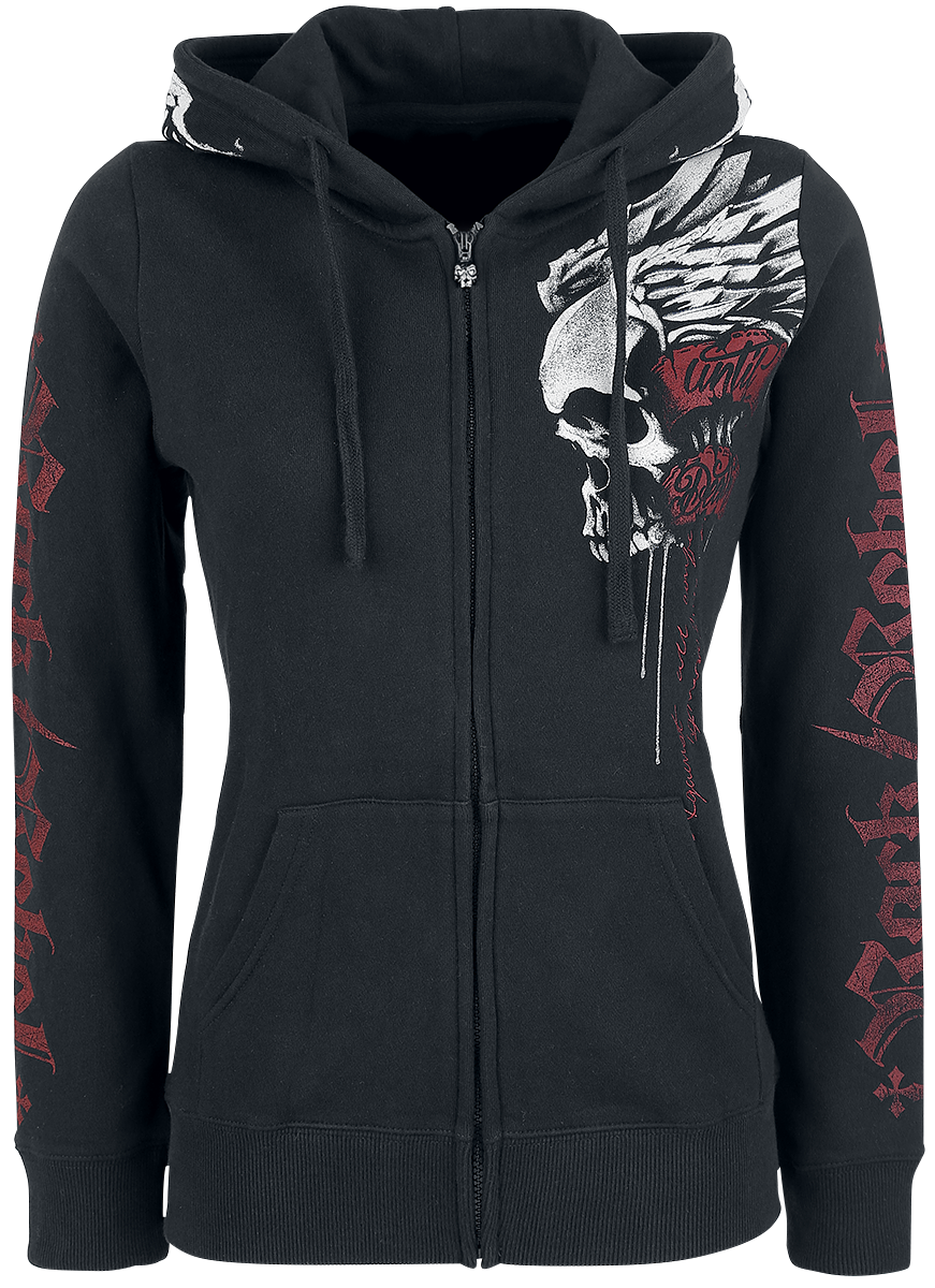 Rock Rebel by EMP Freaking Out Loud Hoodie Jacket black - Image 3