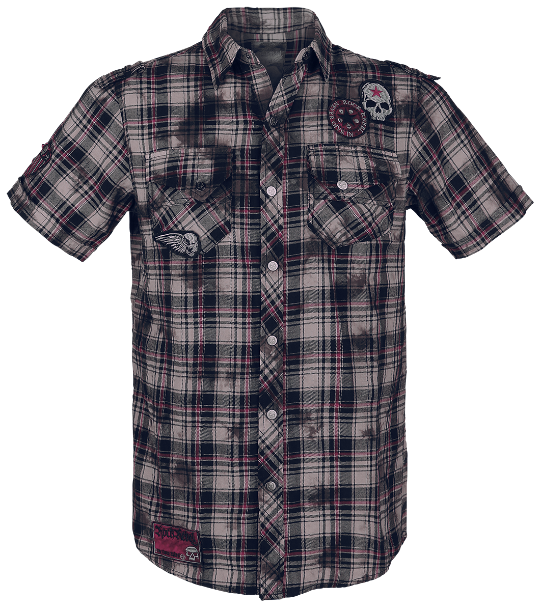 Rock Rebel by EMP Right Now Short-sleeved Shirt red grey white - Image 3