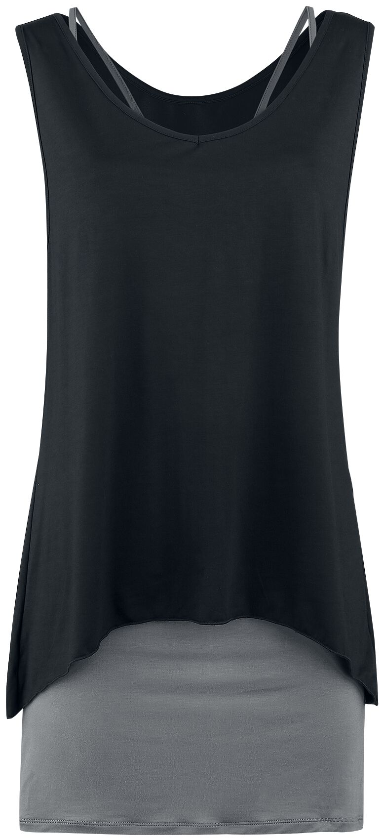 Black Premium by EMP Two-In-One Dress Mini Dress black charcoal - Image 2