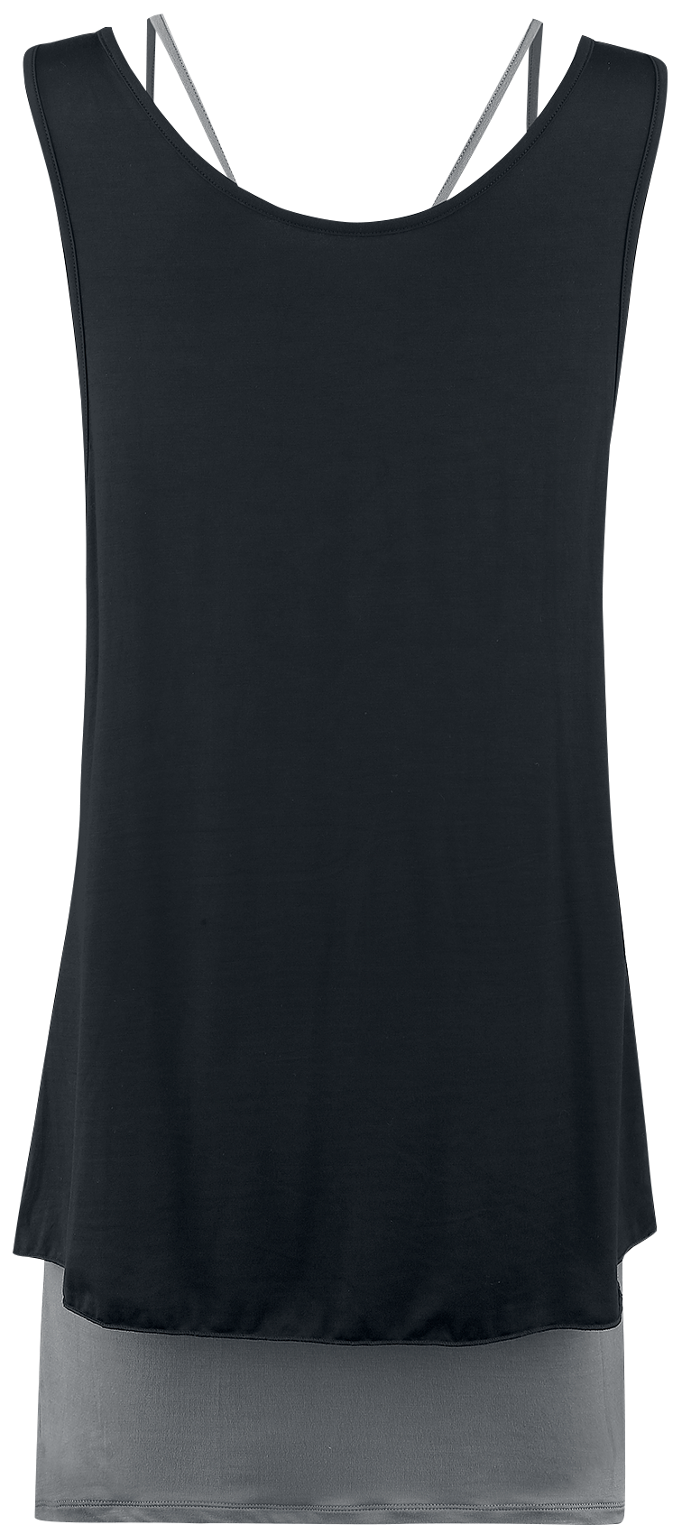 Black Premium by EMP Two-In-One Dress Mini Dress black charcoal - Image 3