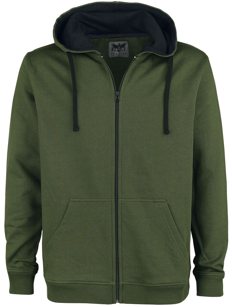 Black Premium by EMP Mask Of Sanity Hoodie Jacket olive - Image 2