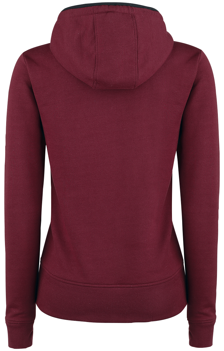 RED by EMP No Bravery Hoodie burgundy - Image 3