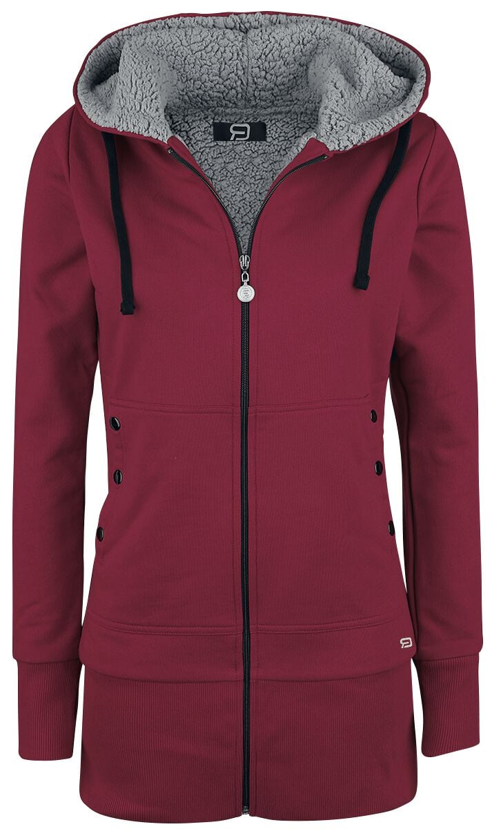 RED by EMP Warped Hoodie Jacket red grey - Image 2