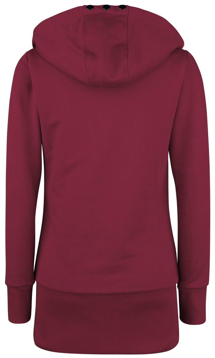 RED by EMP Warped Hoodie Jacket red grey - Image 3