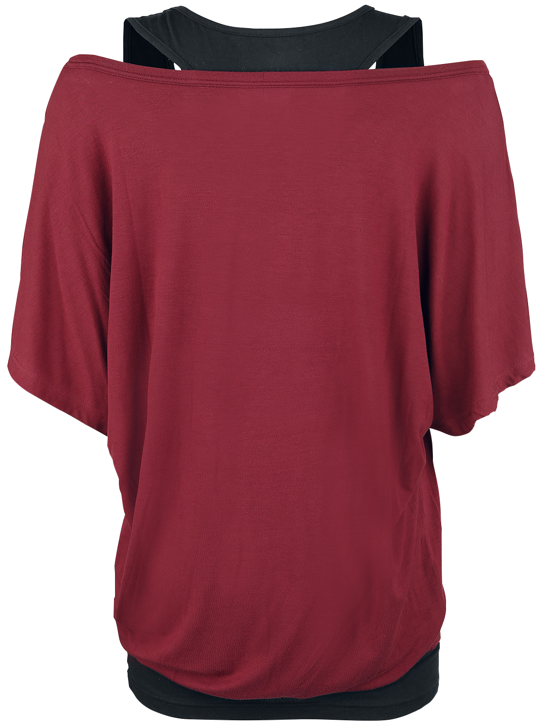 Black Premium by EMP When The Heart Rules The Mind T-Shirt bordeaux black - Image 3