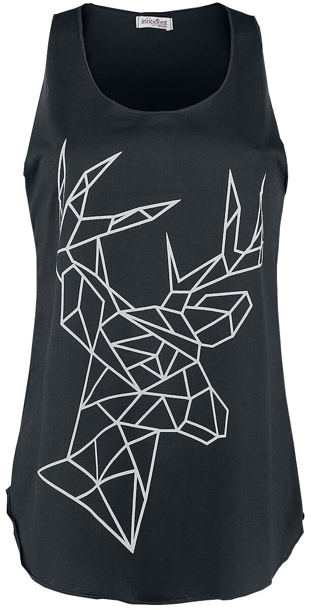 Innocent Geometric Deer Vest Top black - Image 2