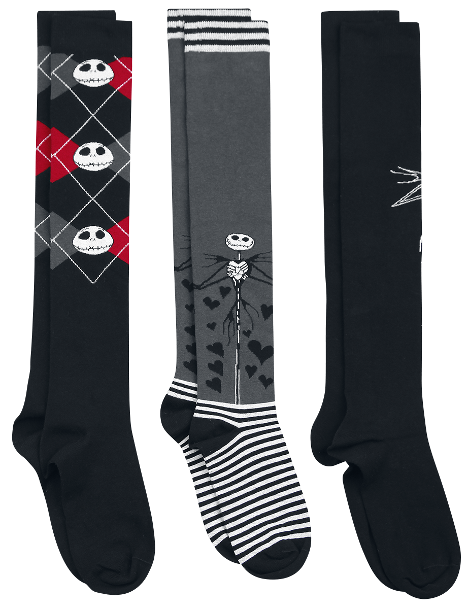 The Nightmare Before Christmas Jack Skellington Knee Socks multicolour - Image 3