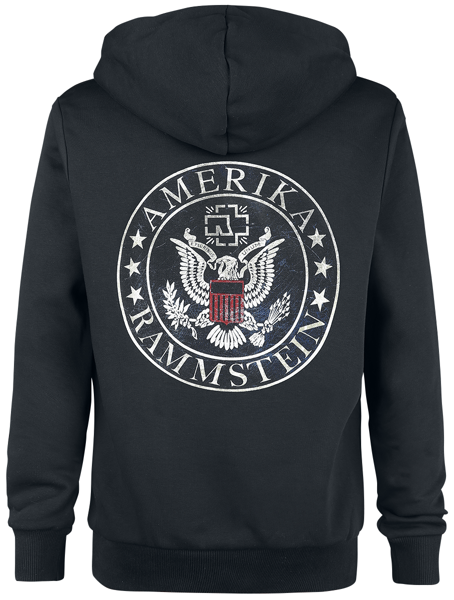 Rammstein United States Hoodie Jacket black - Image 3