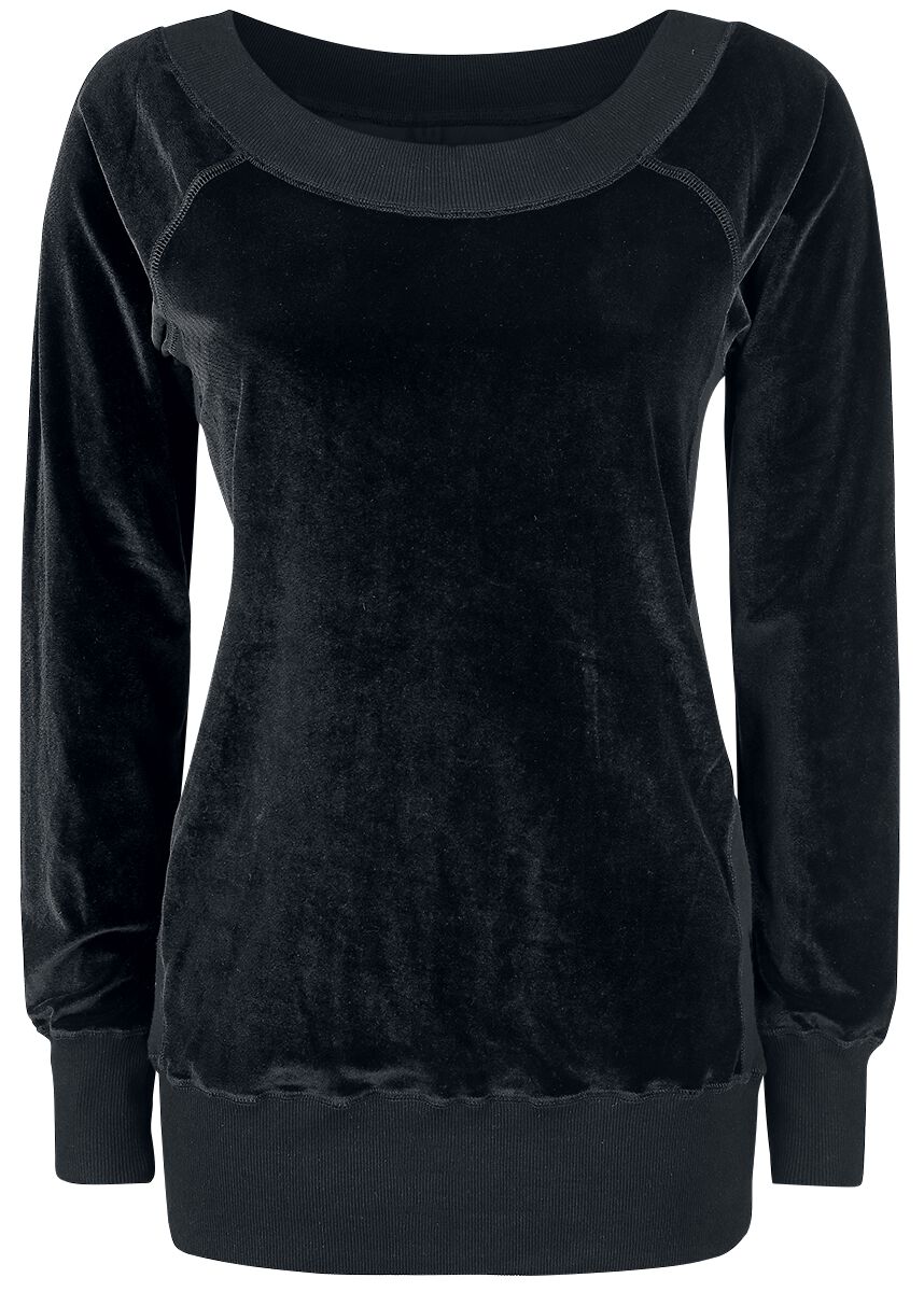 Forplay Velvet Sweater Sweatshirt black - Image 2