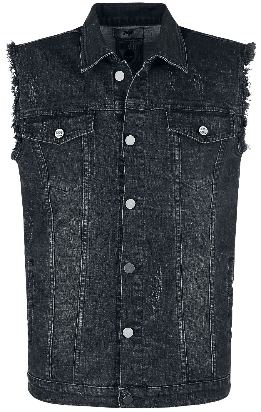 Black Premium by EMP Life Of An Easy Rider Vest grey - Image 2