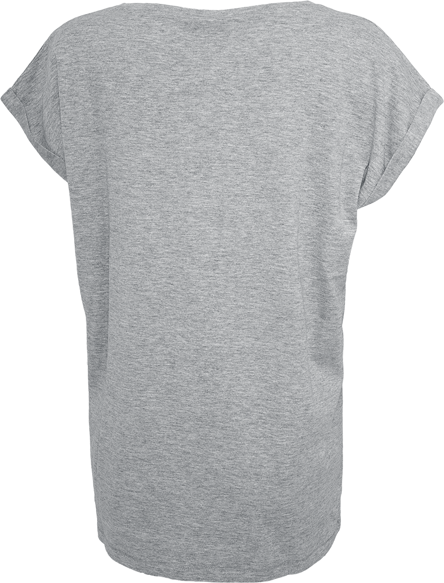 Urban Classics Ladies Extended Shoulder Tee T-Shirt grey - Image 3