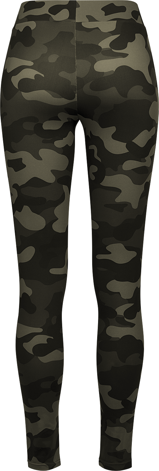 Urban Classics Ladies Camo Tech Mesh Leggings Leggings woodland black - Image 3