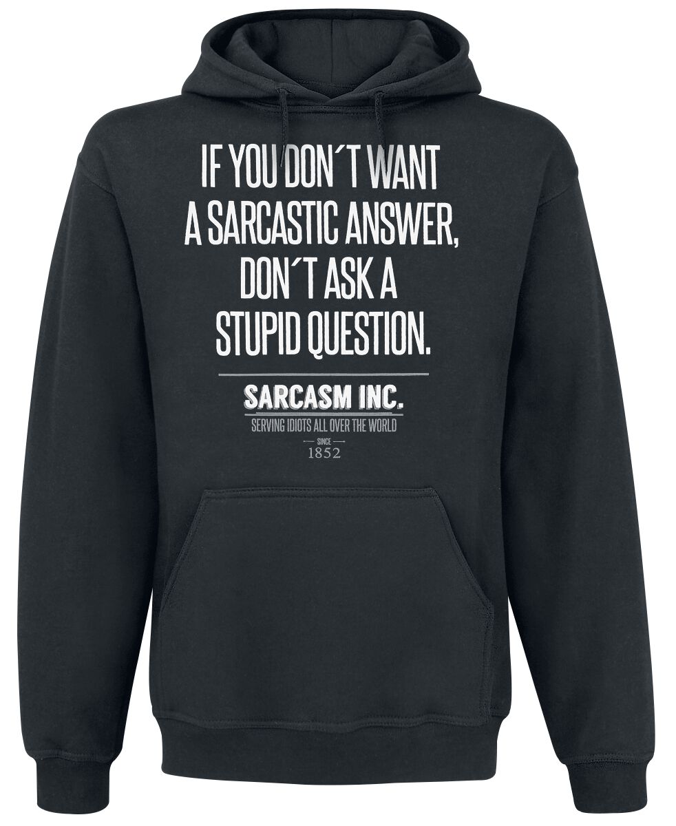 Slogans Sarcasm Inc. Hoodie black - Image 2