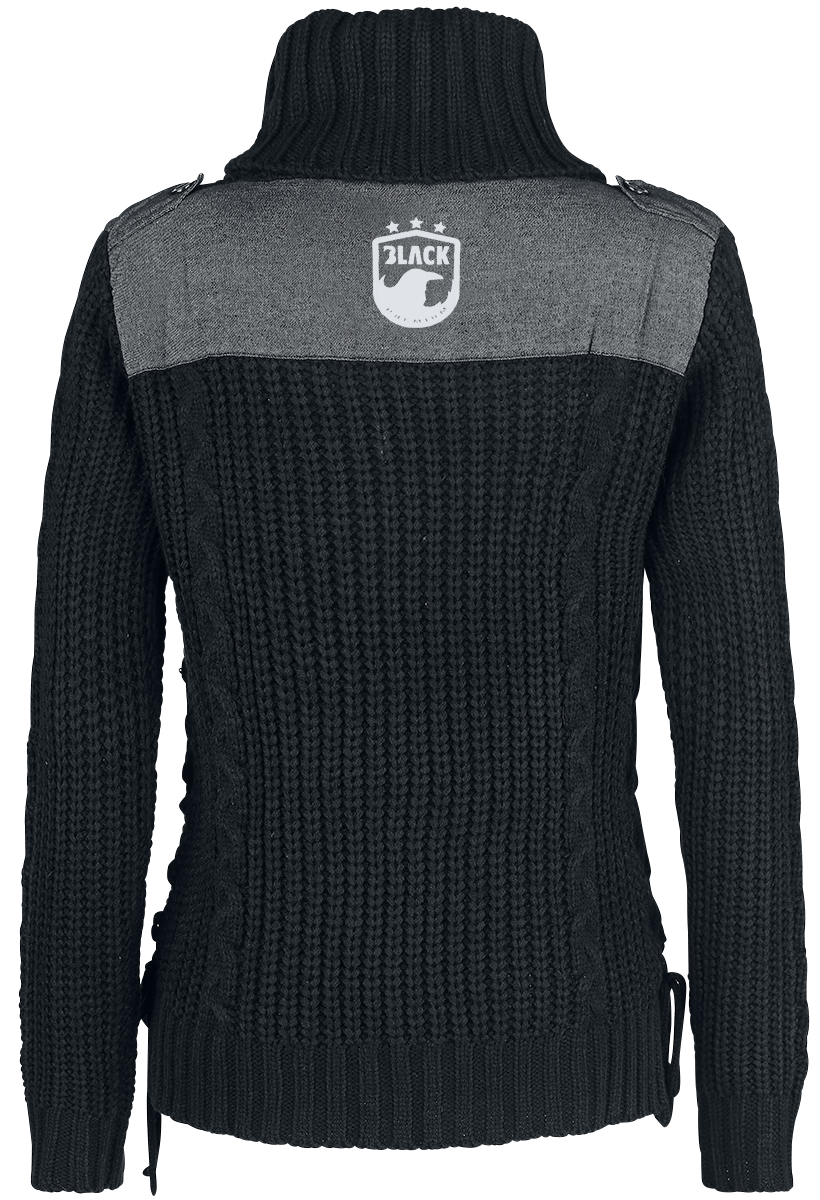 Black Premium by EMP Yertle The Turtle Knit jumper black - Image 3