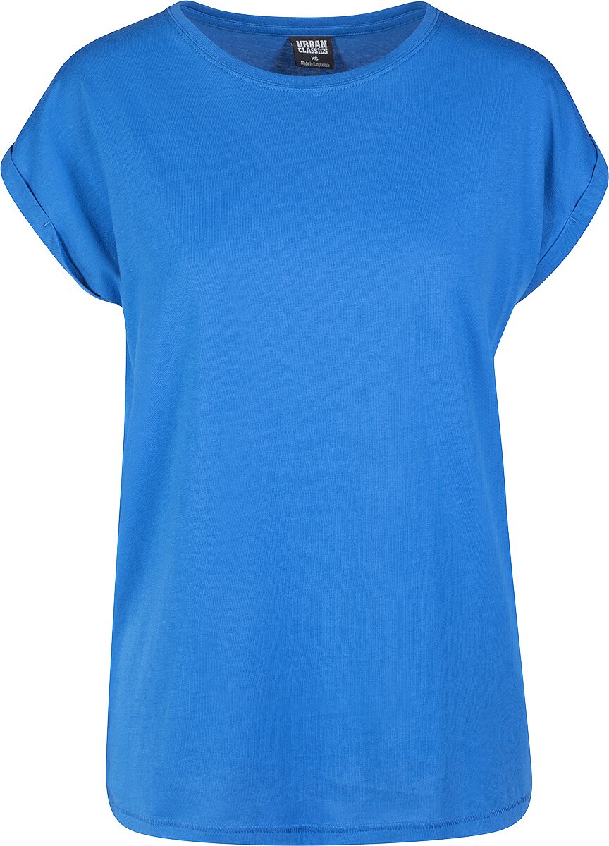 Urban Classics Ladies Extended Shoulder Tee T-Shirt blue - Image 2