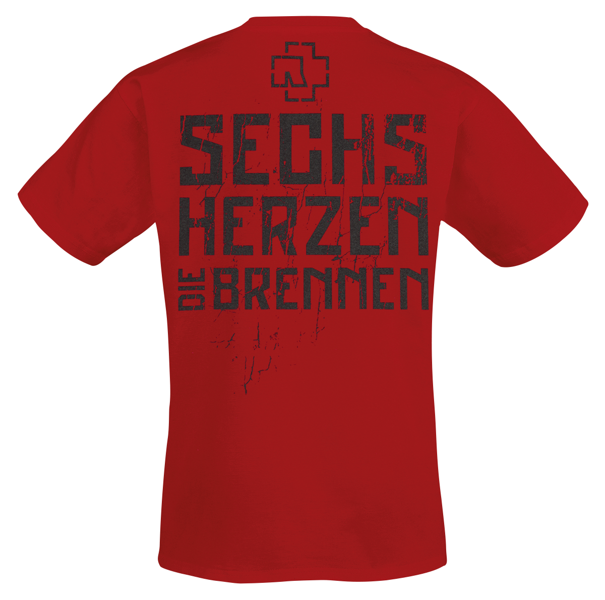 Rammstein 6 Herzen T-Shirt red - Image 3