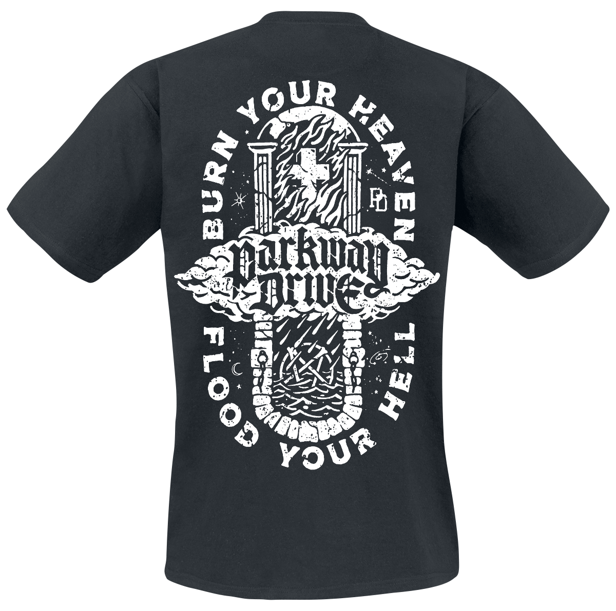 Parkway Drive Burn Your Heaven T-Shirt black - Image 3
