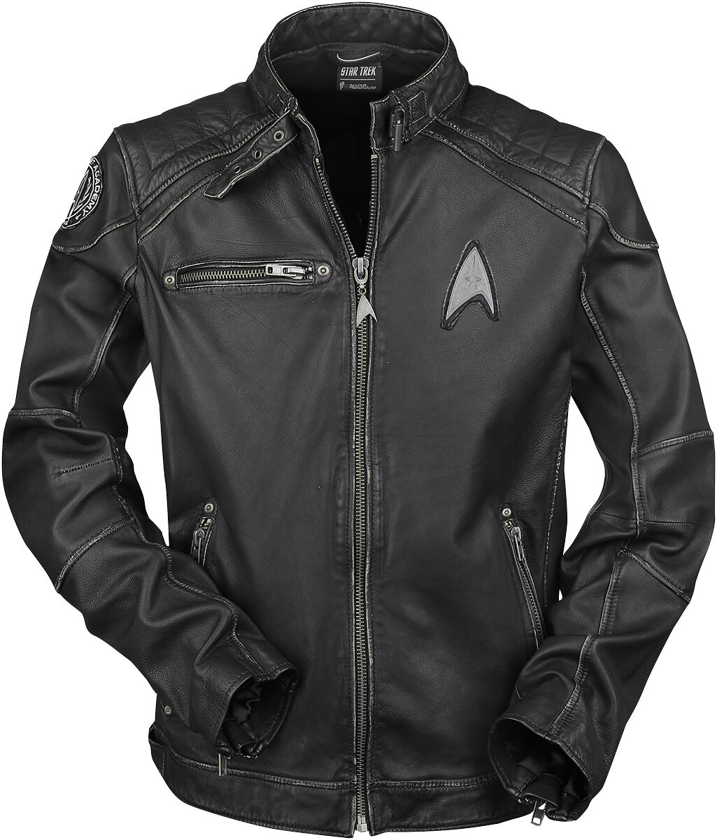Star Trek Starship Leather Jacket black - Image 2