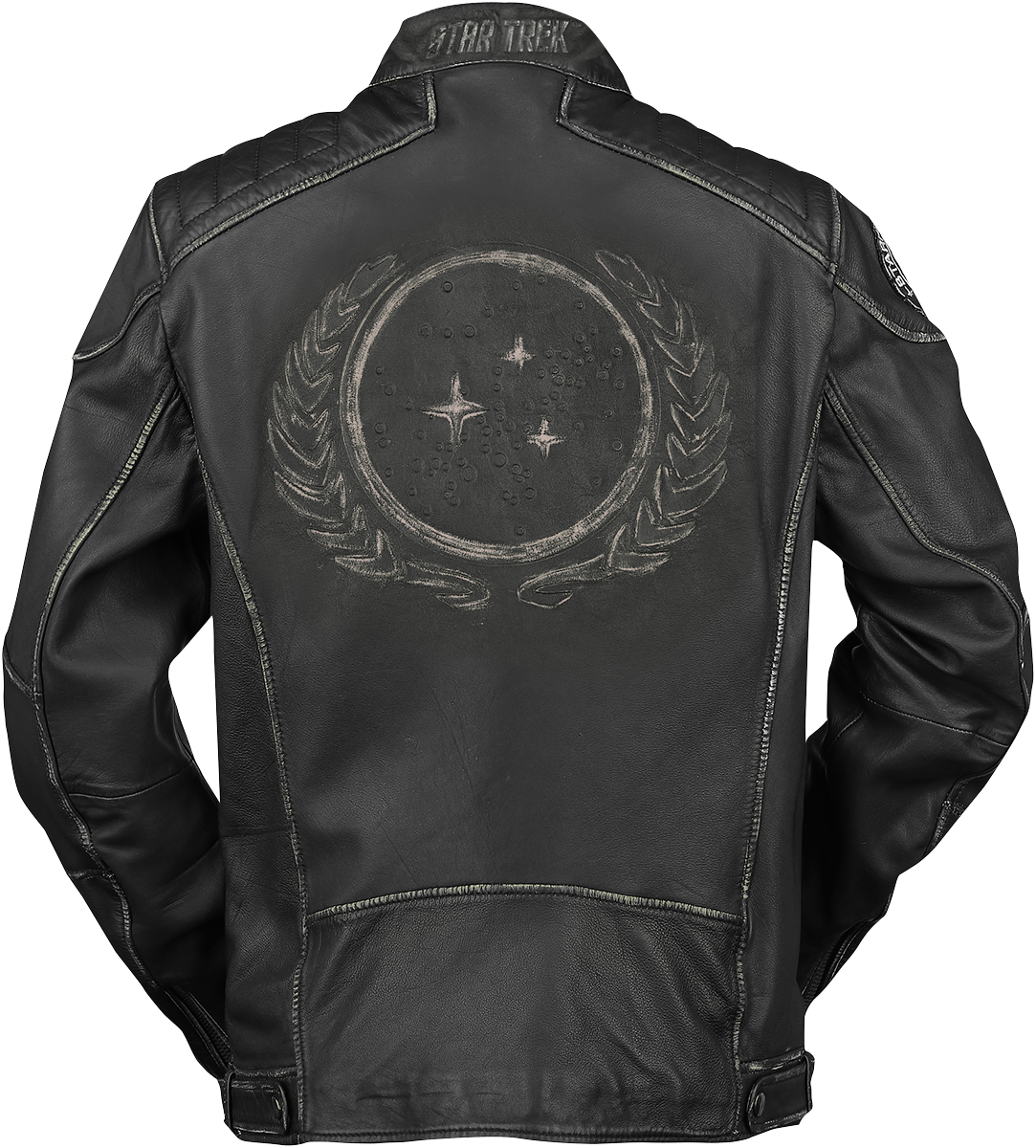 Star Trek Starship Leather Jacket black - Image 3
