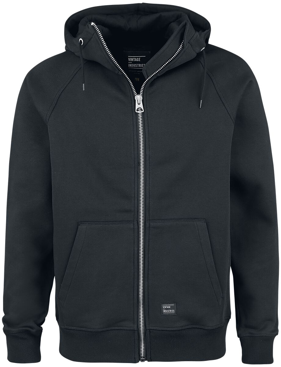 Vintage Industries Basing Hooded Sweatshirt Hoodie Jacket black - Image 2