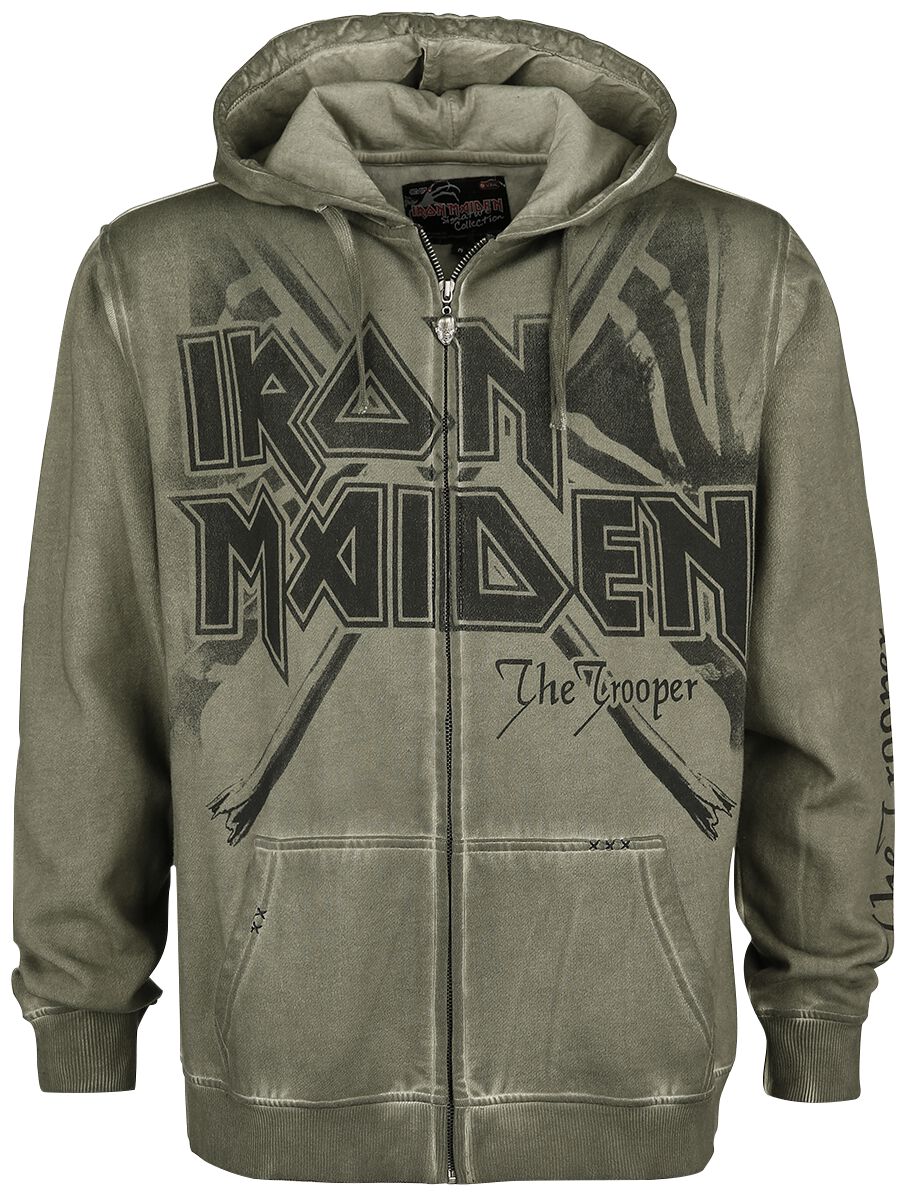 Iron Maiden EMP Signature Collection Hoodie Jacket olive - Image 2