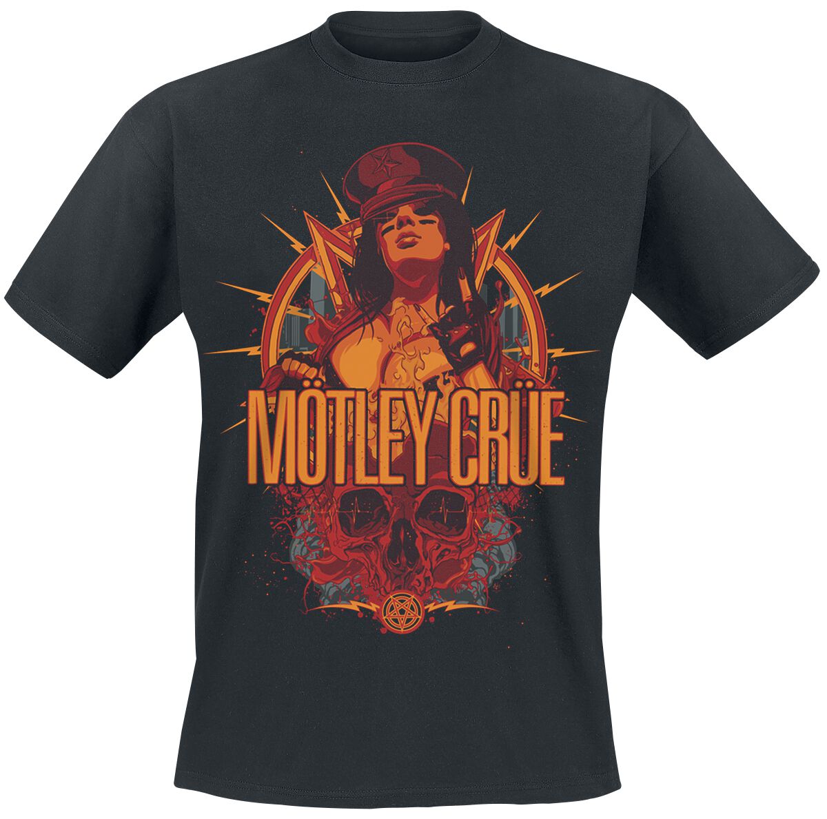 Mötley Crüe MC Girl T-Shirt black - Image 2