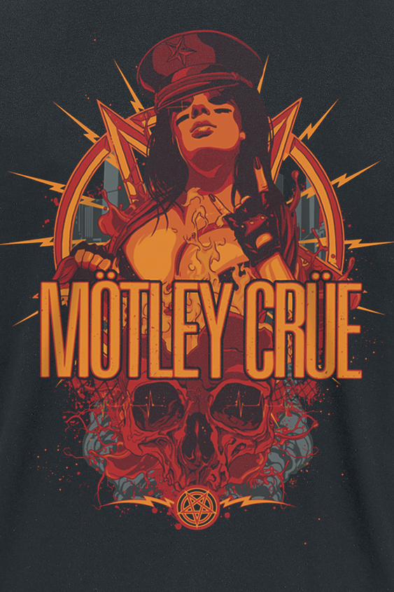 Mötley Crüe MC Girl T-Shirt black - Image 3