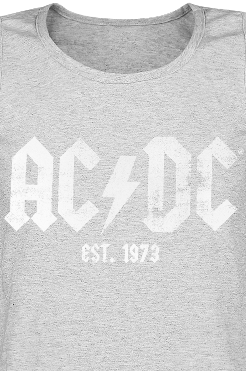 AC/DC Est. 1973 Tanktop mottled light grey - Image 3