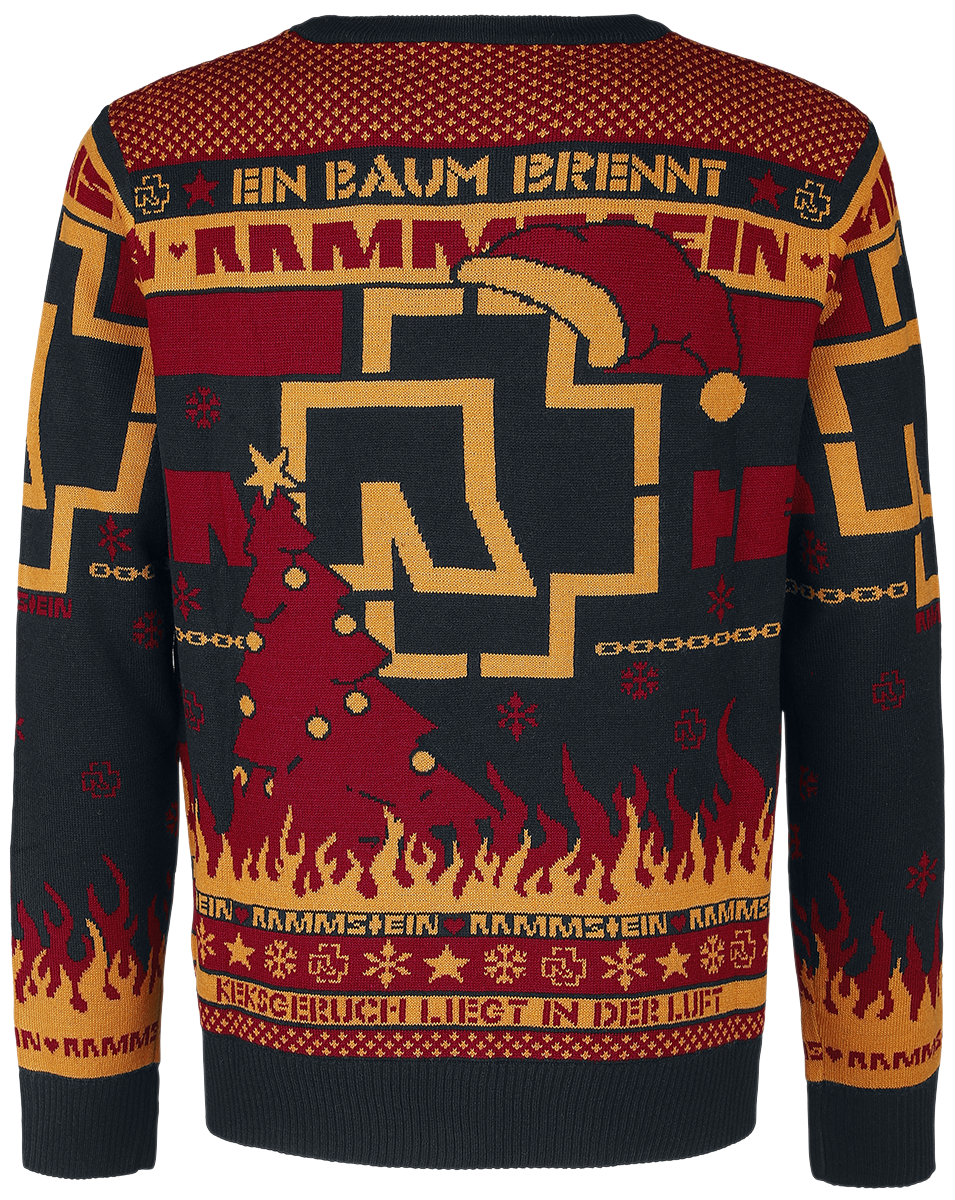 Rammstein Ein Baum brennt Christmas jumper multicolour - Image 3