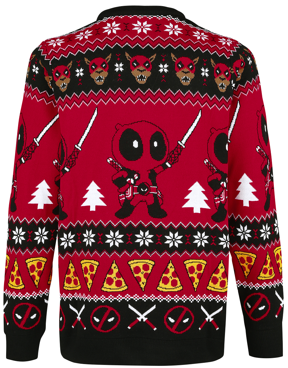 Deadpool Wish You A Deadpool Christmas Christmas jumper multicolour - Image 3