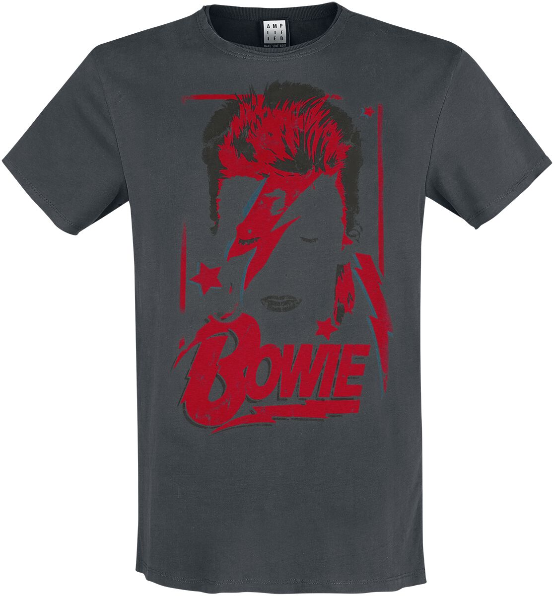 David Bowie Amplified Collection - Aladdin Sane T-Shirt charcoal - Image 2
